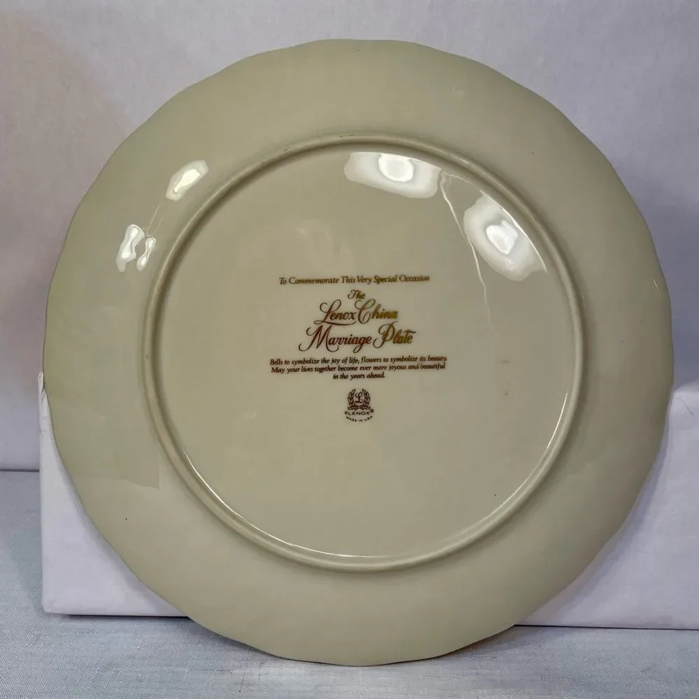 The Lenox China Marriage Plate